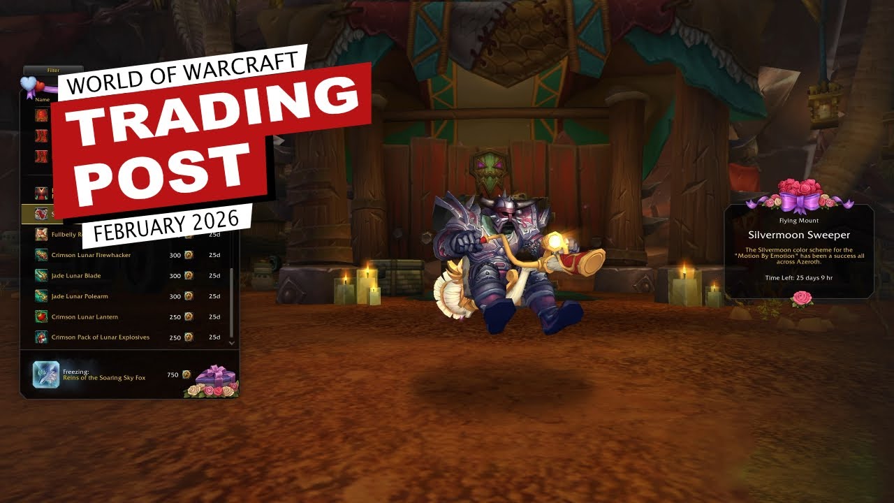 World of Warcraft &ndash; Trading Post February 2026 | Mounts, Transmog & More!
