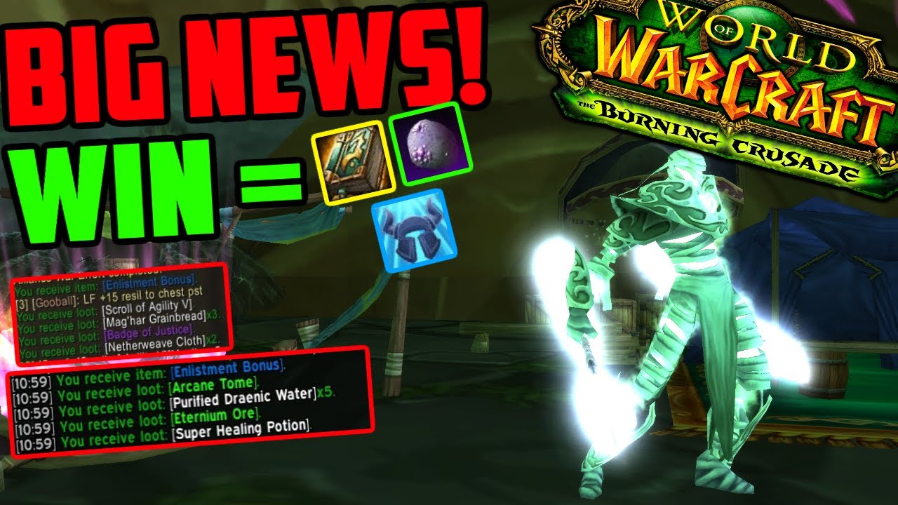 BIG News for TBC Classic - Alliance Gets Materials & Badges of Justice From Battlegrounds?!