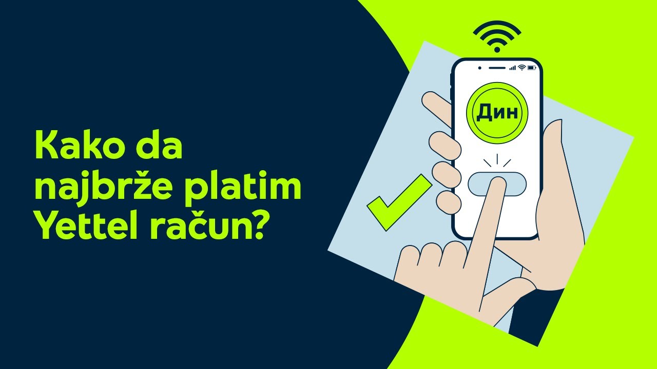 Plati račun uz pomoć Yettel aplikacije