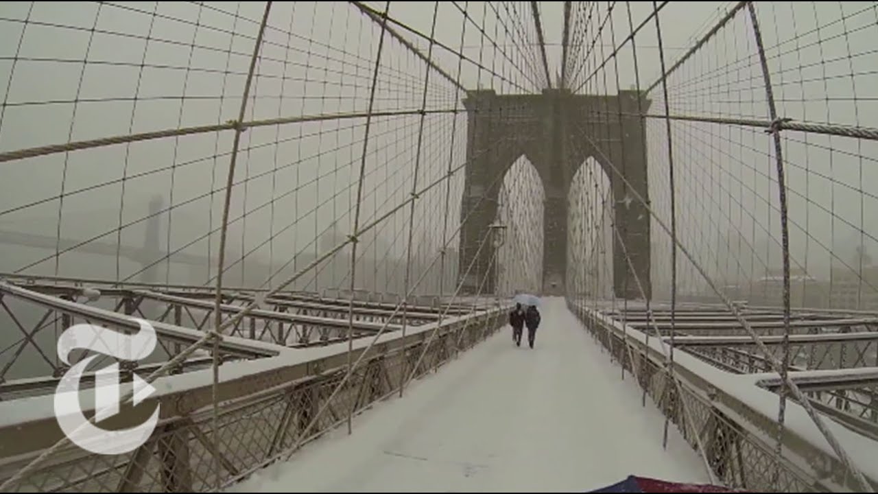 Umbrella Cam's View of Wintry New York | The New York Times