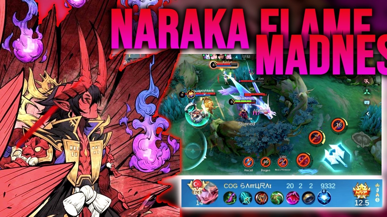 Dyrroth Naraka Flame Madness! - MOBILE LEGENDS