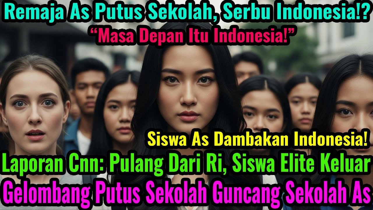 GEGER! SISWA ELITE AS KELUAR MASSAL USAI DARI INDONESIA. CNN TURUN TANGAN, SEKOLAH PANIK!