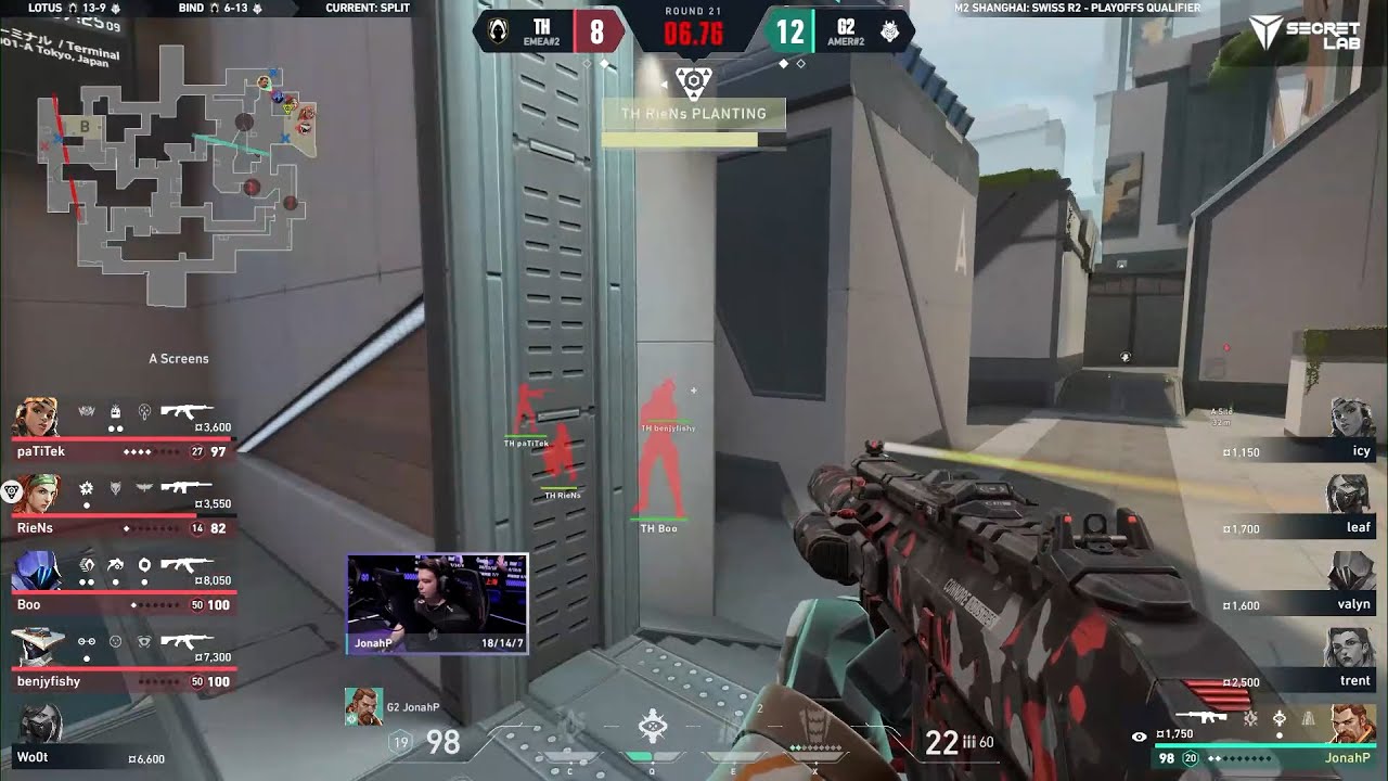 G2 JonahP INSANE 1v4 Ace Clutch vs. Heretics | VCT Masters Shanghai 2024