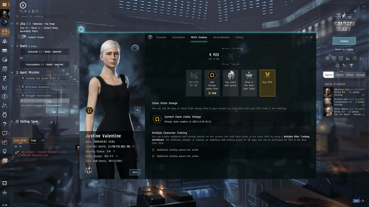 EVE Online Traveling and Preparing for Strategic Cruiser Level 4 Missions Gameplay (No Commentary)