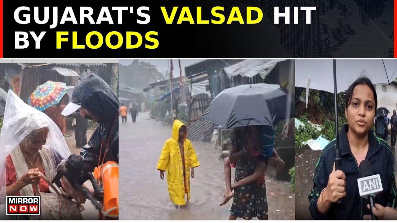 Gujarat: Valsad Hit By Floods; 100 Families Moved To Safety After Heavy Rainfall | Top News