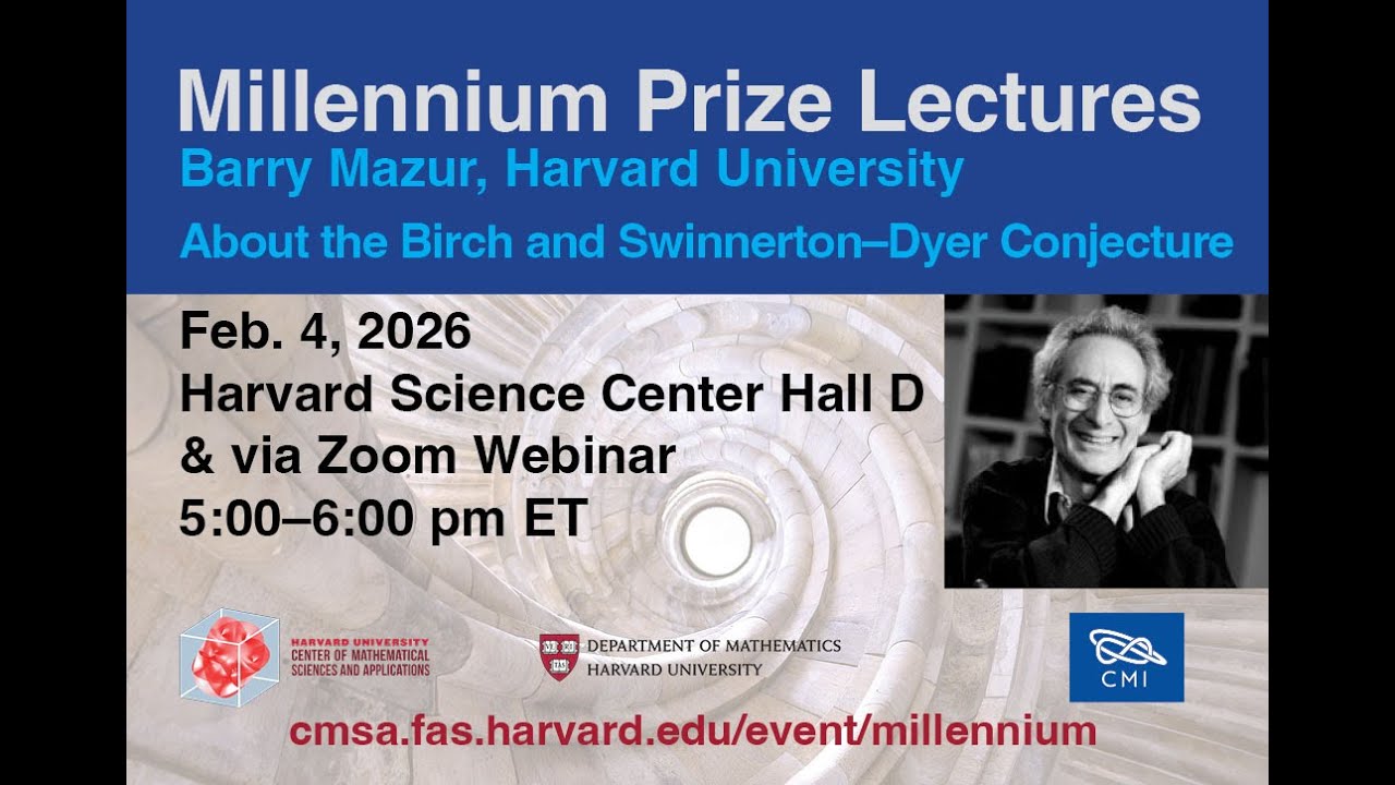 Barry Mazur | About the Birch and Swinnerton–Dyer Conjecture