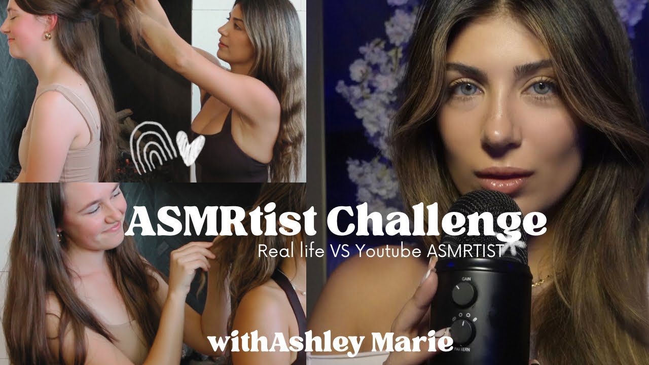 ASMR Challenge (Real life VS Youtube ASMRtist) Hair Brushing, Makeup, and more roleplays!