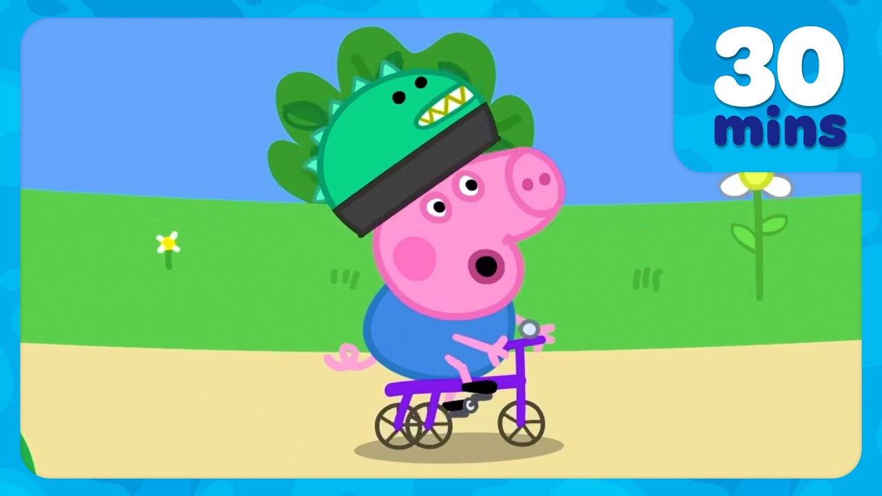 George Pigs Brand New Bike Ride 🚲 Daddy Pig's Skateboard Trick 🛹 Peppa Pig Full Episodes | 30 Mins
