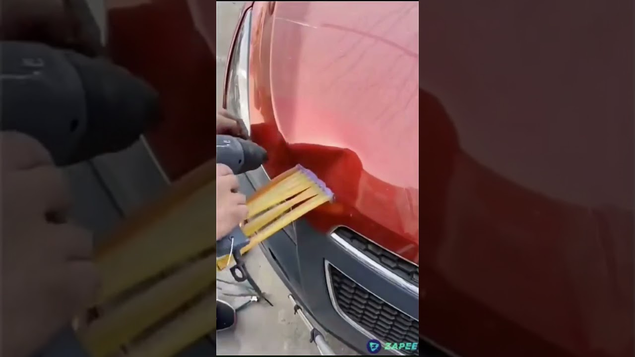 Astuce pour r&eacute;parer la t&ocirc;le d'une voiture💛💚💙