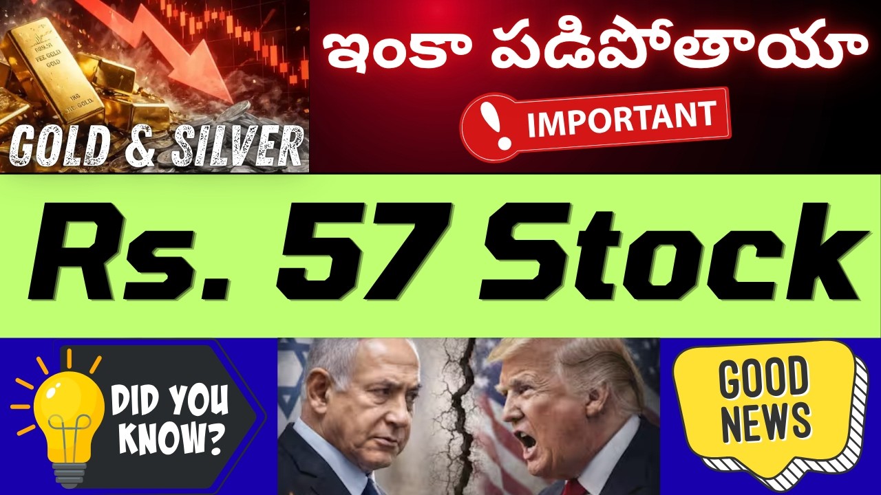 Gold, Silver Crash, Nifty rise and fall, DIXON, Crude Fall, Iran, Trump News, US Interest Rates
