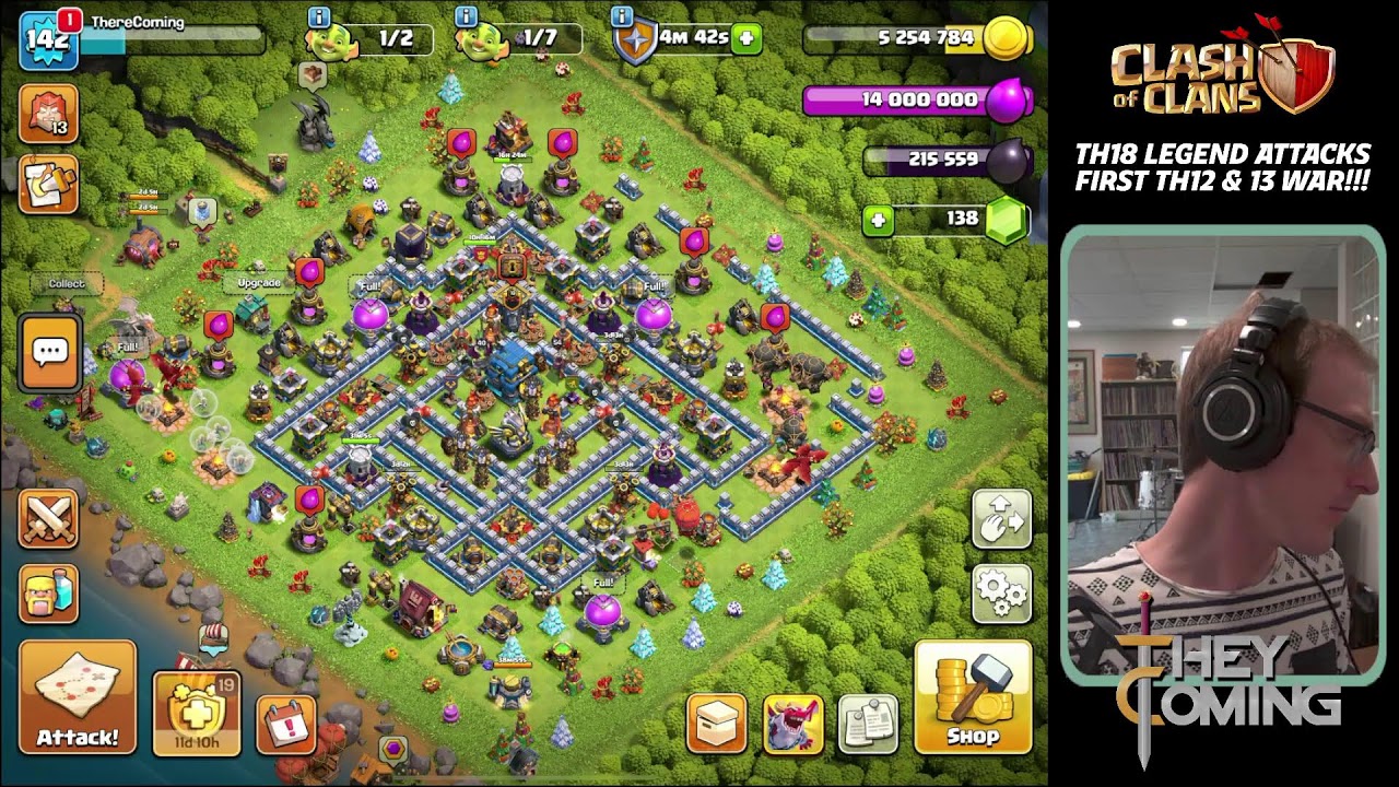 FIRST WAR in NEW TH11-14 CLAN + Legend Attacks in Clash of Clans