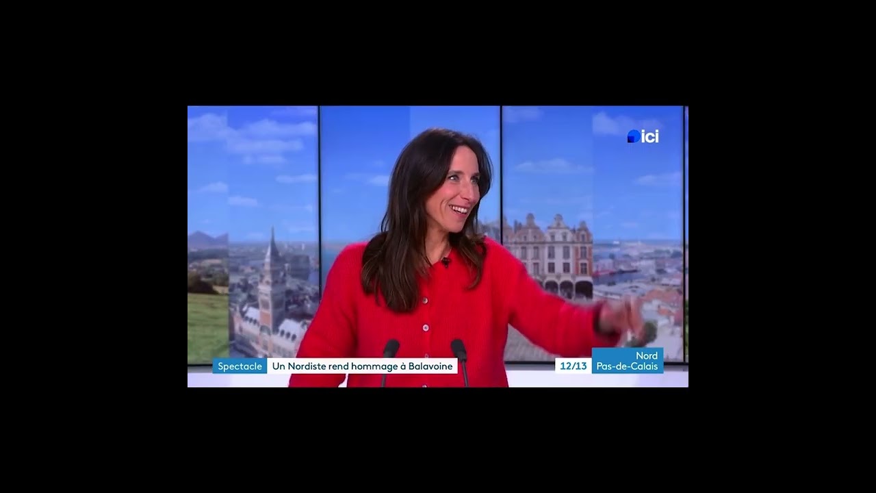 LE CHANTEUR - Hommage à Balavoine / Charles Cattaert au JT régional de France3