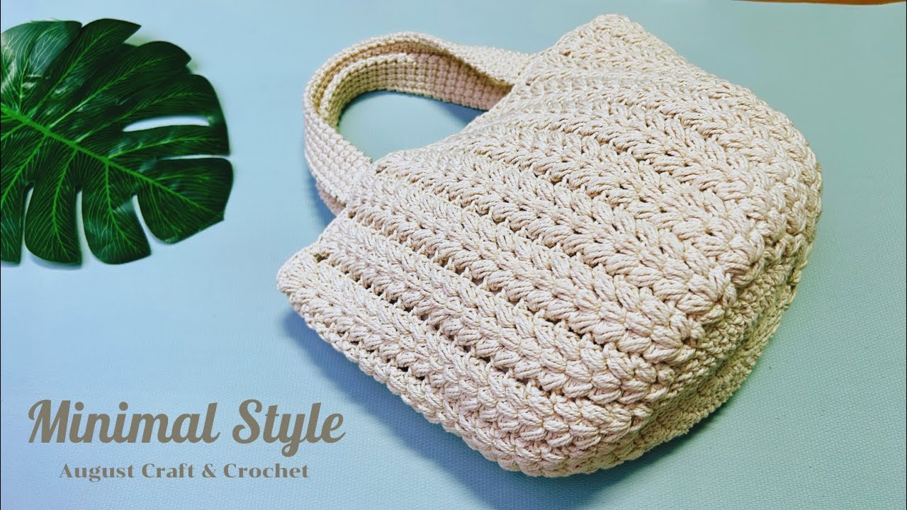 Minimalist style handbag. How to make a simple handbag that is suitable for use in everyday life.
