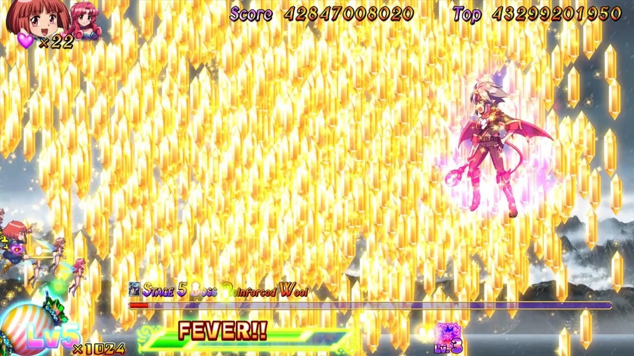 コットンリブート ハイテンション！ 2周目のみ コットン カンスト Ver1.05 難易度普通 ノーミス COTTON Reboot!HIGH TENSION! 1cc Counter Stop