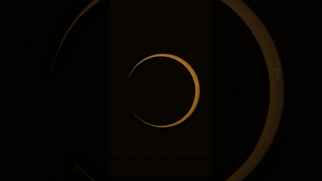 Here&rsquo;s a Timelapse I captured of the Annular Solar Eclipse from start to annularity. #moon #space