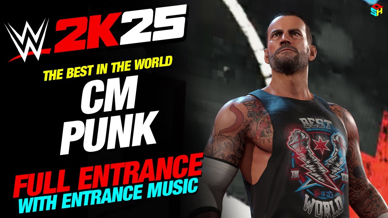 ВХОД CM PUNK WWE 2K25 - #WWE2K25 ВХОД CM PUNK С МУЗЫКОЙ