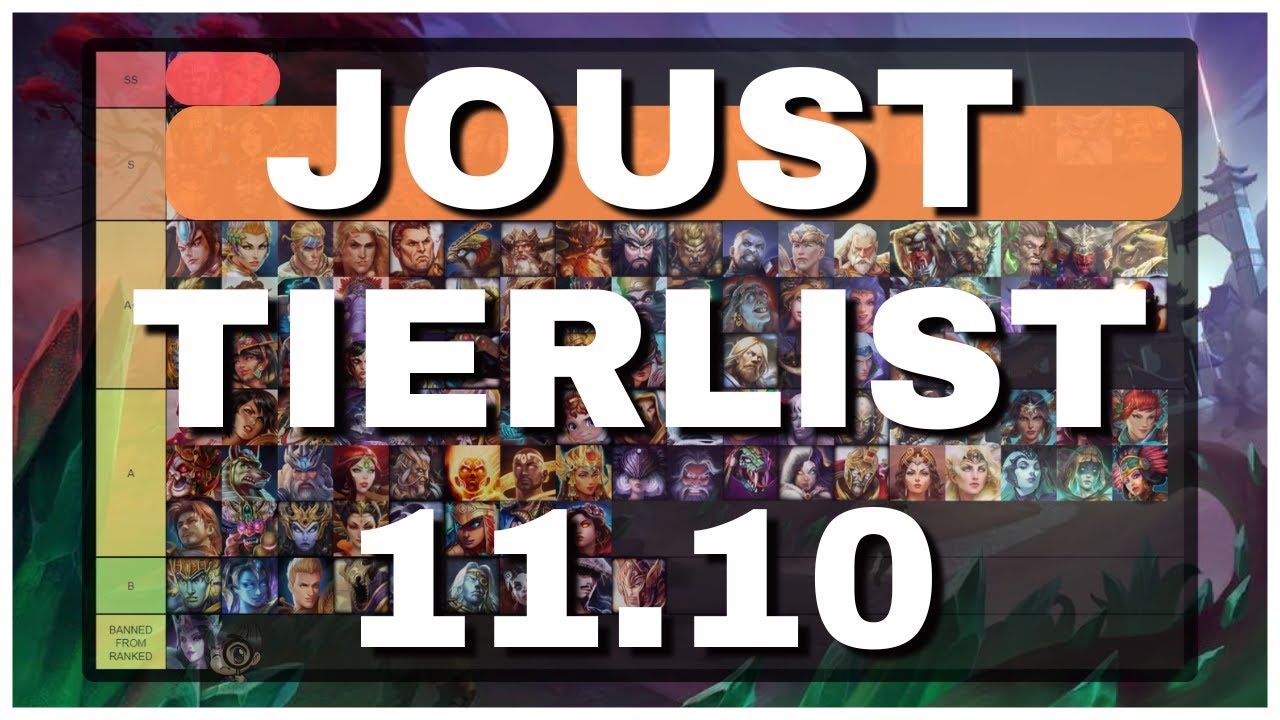 KUZENBO IS NO LONGER THE TOP DOG?! - SMITE JOUST TIERLIST UPDATE 11.10