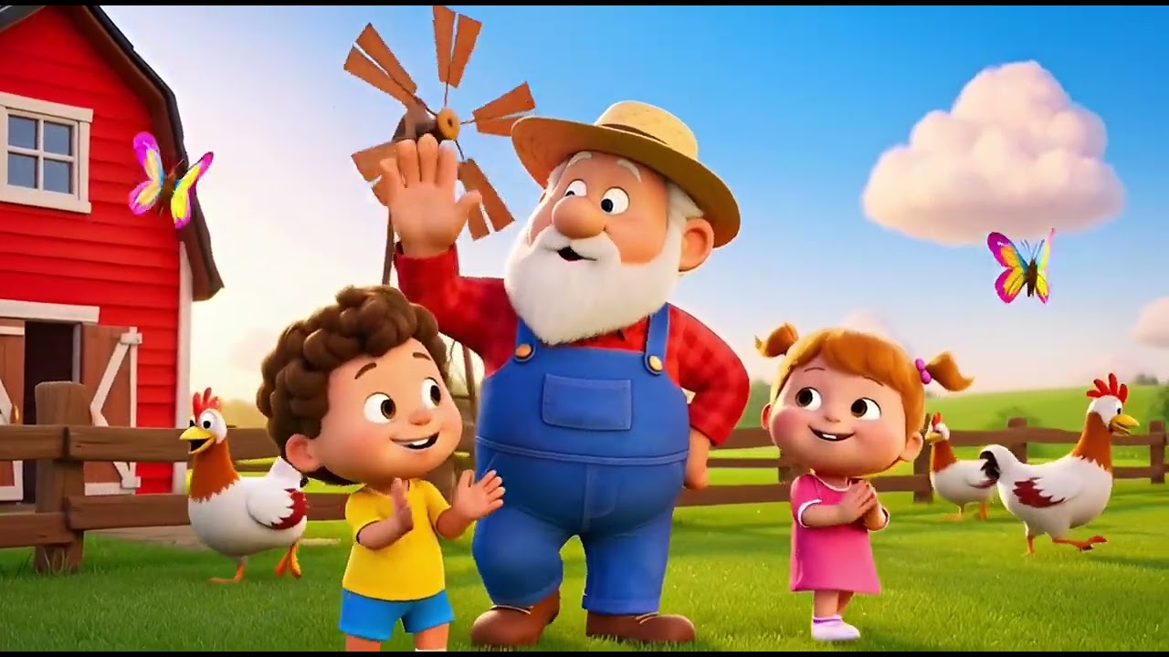 Old MacDonald Had A Farm Nursery rhyme for Toddler