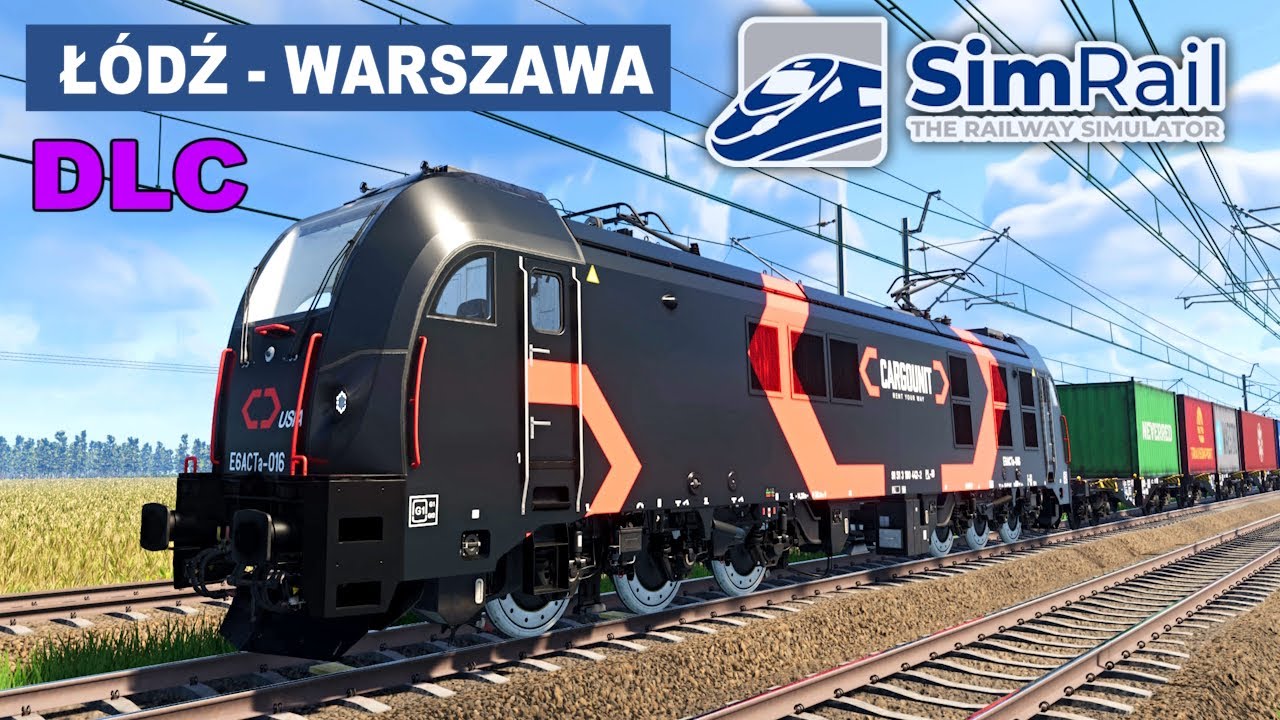 Dragon 2 Cargo Unit Towarowy Mod na malowania DLC Łódź - Warszawa w SimRail - Multiplayer