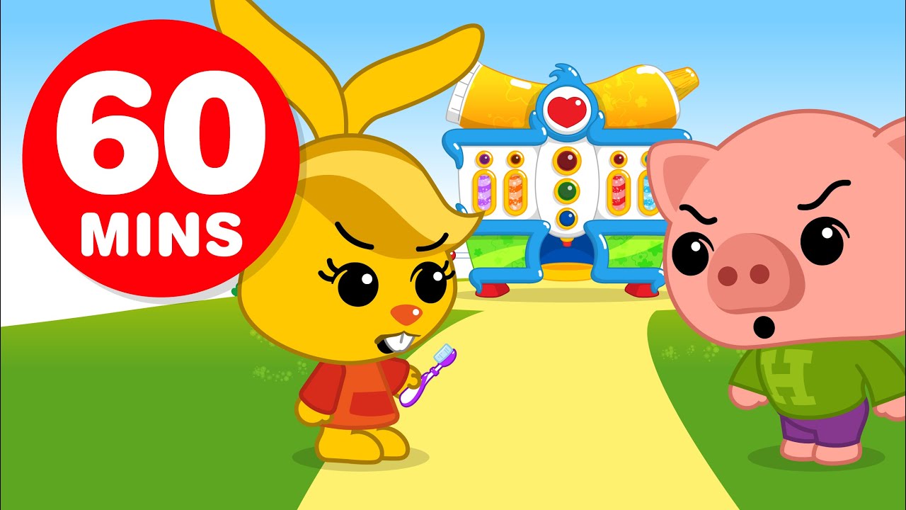 🐥 Plim Plim ♫ CARTOONS for Kids ♫ Full Episodes ♫ Shiny Teeth (30+ Min)