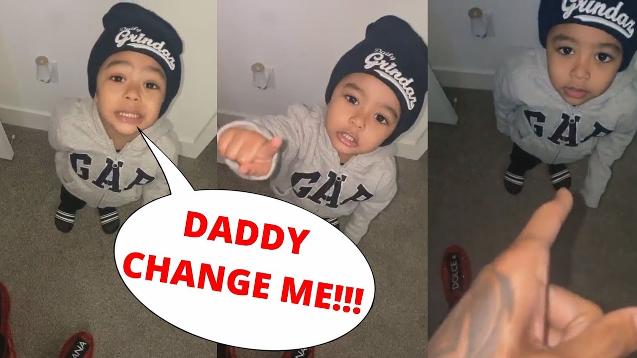 BlueFace's Son Begs Him To Change Him And He Says He's Too Old Now😂