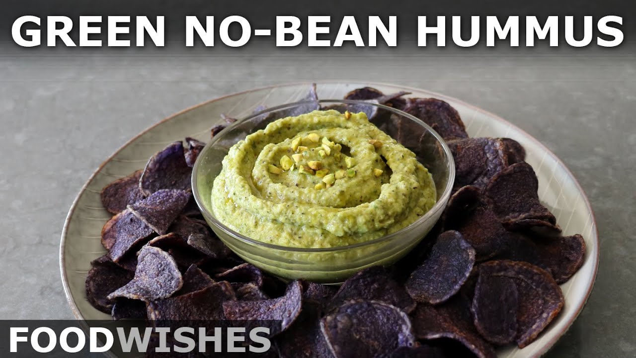 Green No-Bean Hummus - How to Make Great (Keto/Vegan) Hummus Without Beans - Food Wishes