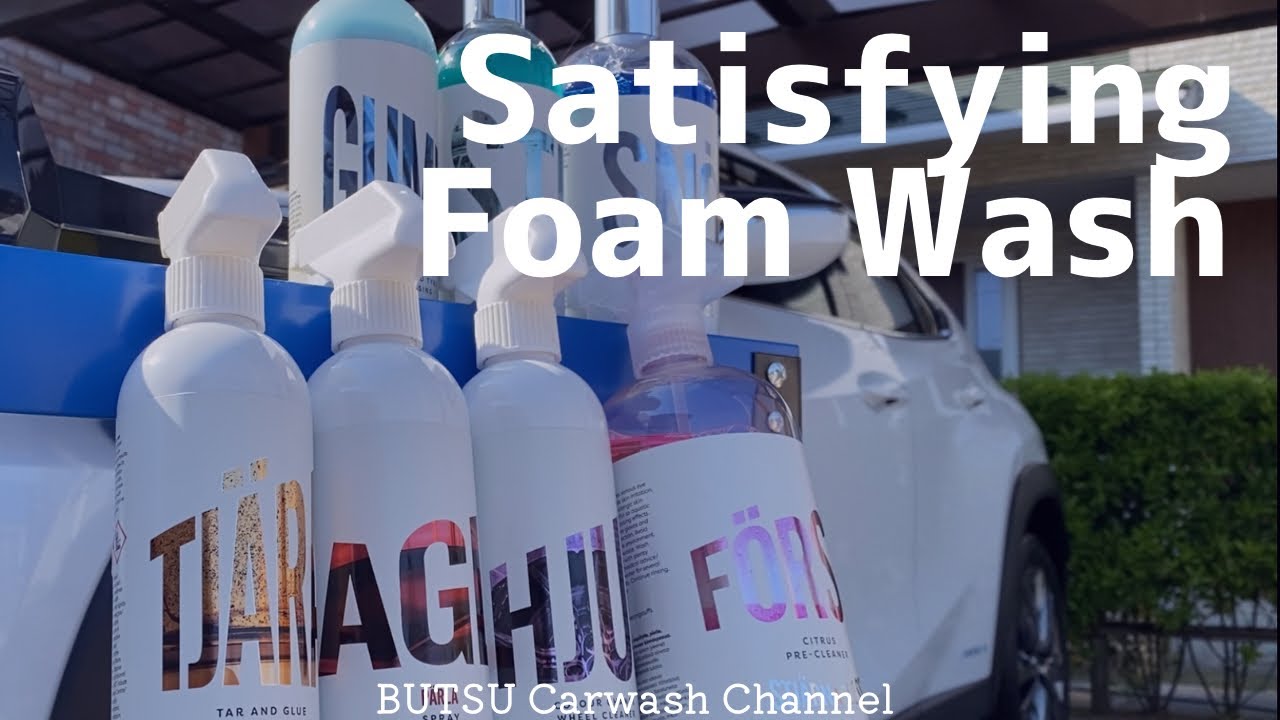 Satisfying Foam Wash with  Stjärnagloss | Weekend car wash vlog | ASMR