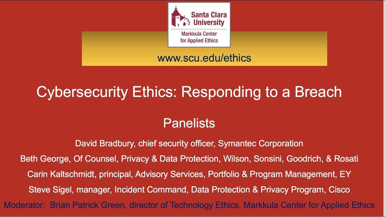 Cybersecurity Ethics: Responding to a Breach