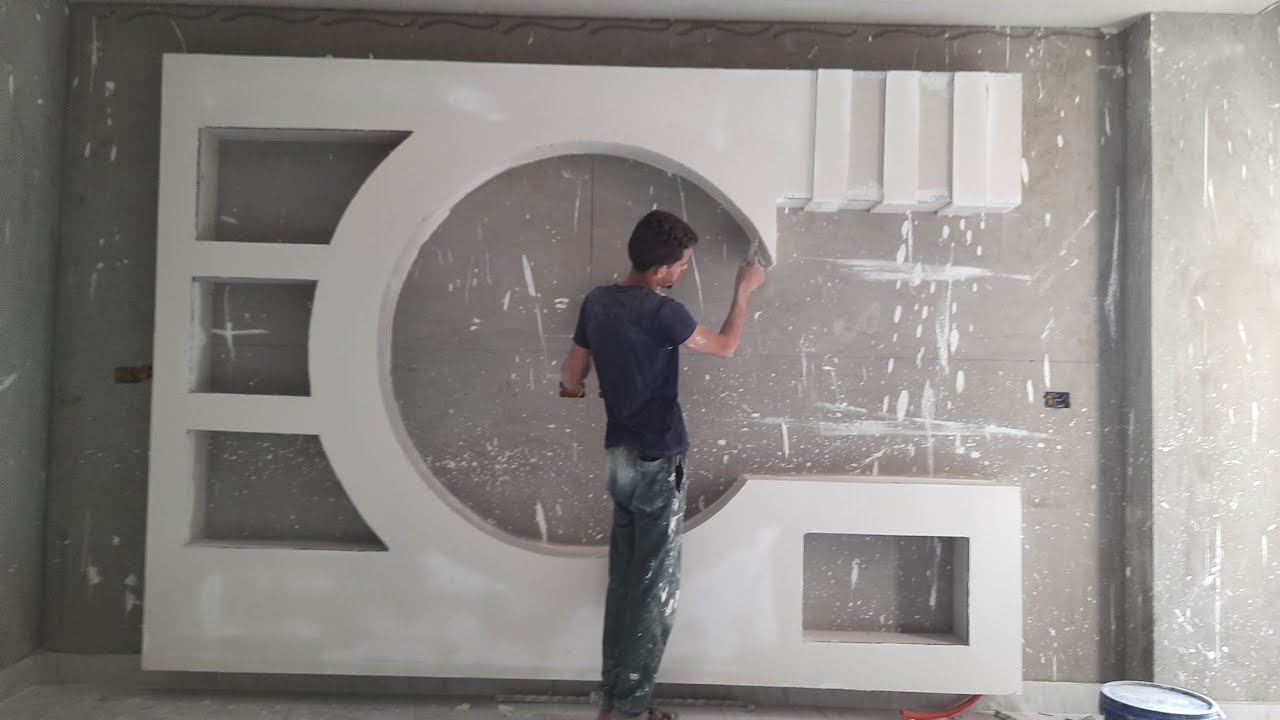 طريقة عمل مكتبه جبس بورد