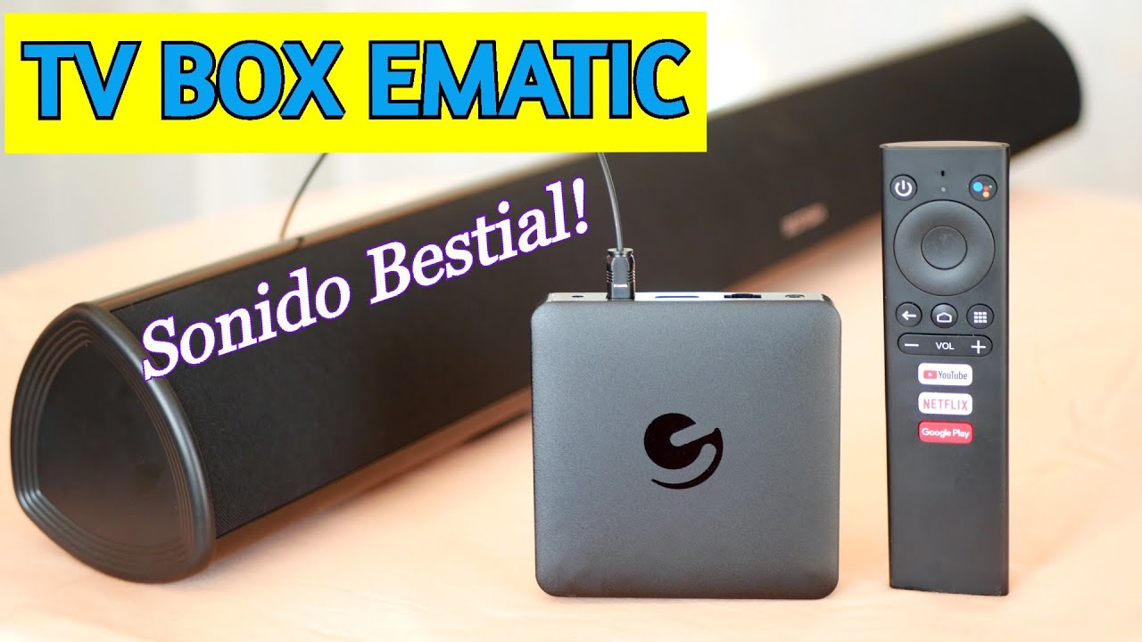 TV Box EMATIC + SoundBar, ...SONIDO GENIAL!!