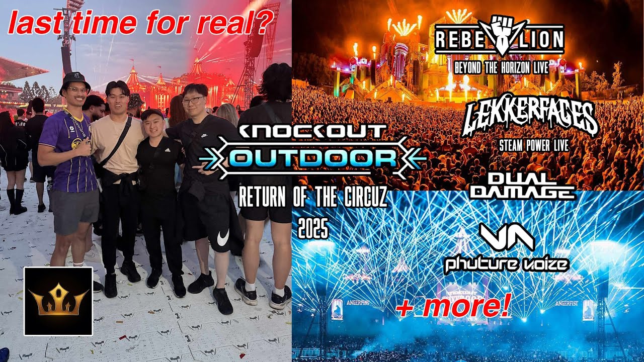 Knockout Outdoor 2025 Vlog | Phuture Noize, Mutilator, Lekkerfaces + MORE!