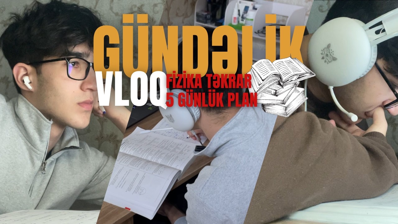 Gündəlik vloq // 5 günlük plan qurmaq