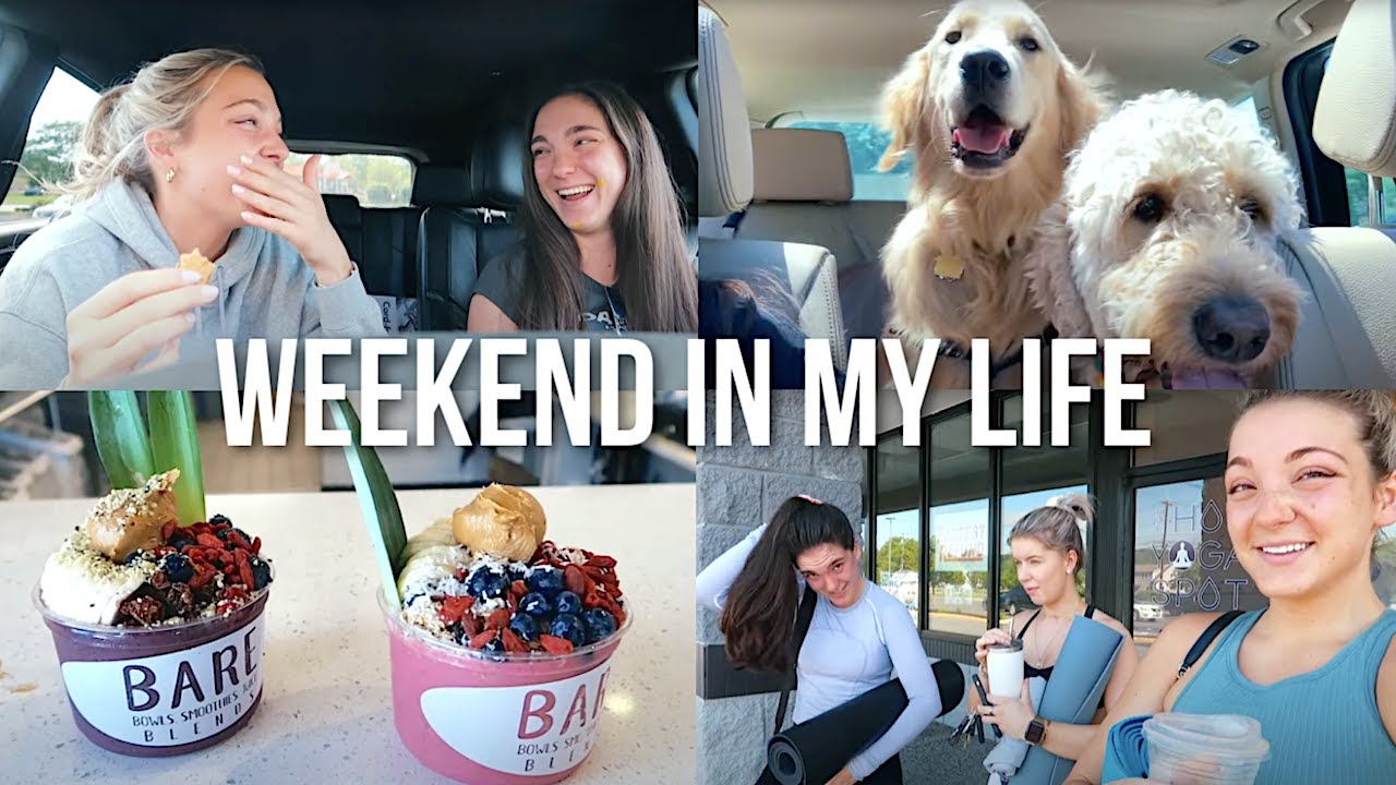 VLOG: weekend at home, hot yoga, ice cream & friends!