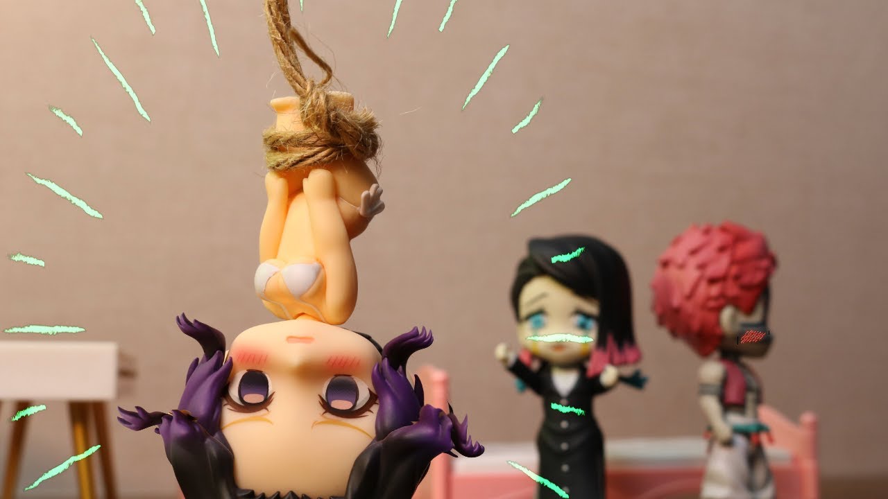 魘夢に捕まり吊るされるしのぶ！？【鬼滅の刃】【コマ撮り】【ねんどろいど】