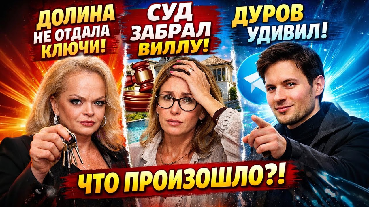 Долина не отдала ключи, У Белоцерковской суд забрал виллу, Дуров Удивил !