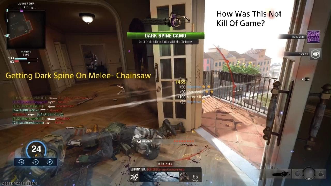 Call of Duty BO6 Getting Dark Spine On Melee- Chainsaw 