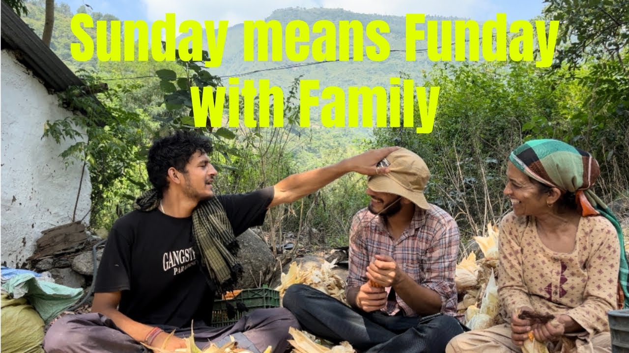 Finally sbse Khatrnak kaam khtm hua😳#vlog #pahadi #mountainlife #villagelife