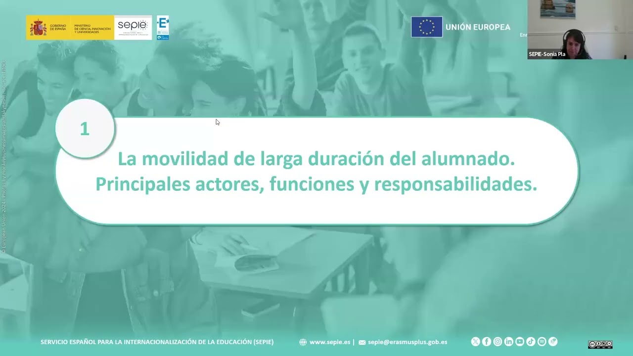 Movilidad educativa de larga duración de alumnos escolares. Formación en línea para el profesorado