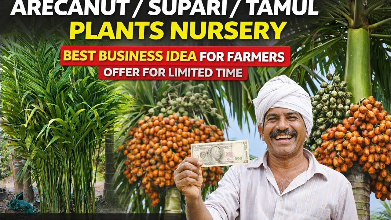 Supari poda ka Nursery || Contact-9394677085 || #plantation #farming #plantsofindia #agriculture 