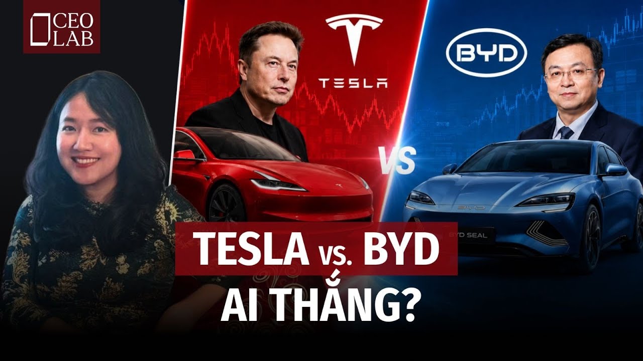 Tesla vs. BYD: Ai kiểm so&aacute;t tương lai xe điện?