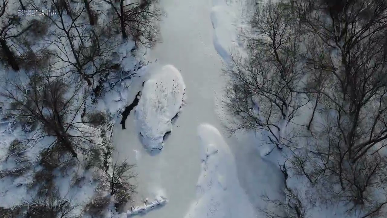Duffins Creek Ice Condition Assessment Drone Flight - 2026 January 28