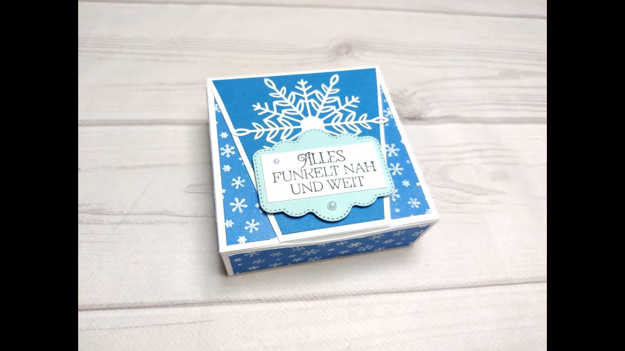 Anleitung Schneeflockenbox