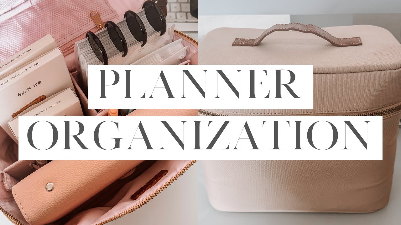 Planner Organization! Erin Condren Natural Medium Organizer Case