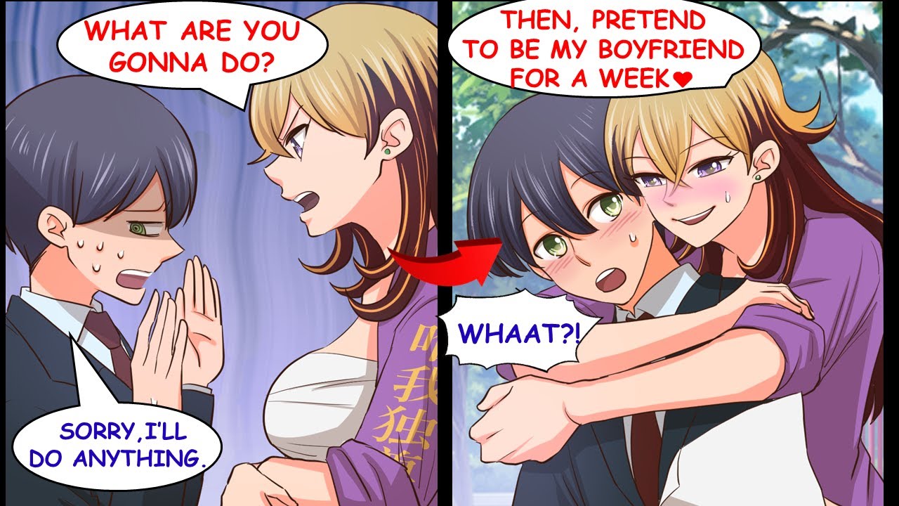 I Wrecked a Punk Girl's Motorbike, And Then, She Told Me to Pretend to Be Her BF for a Week.【Manga】