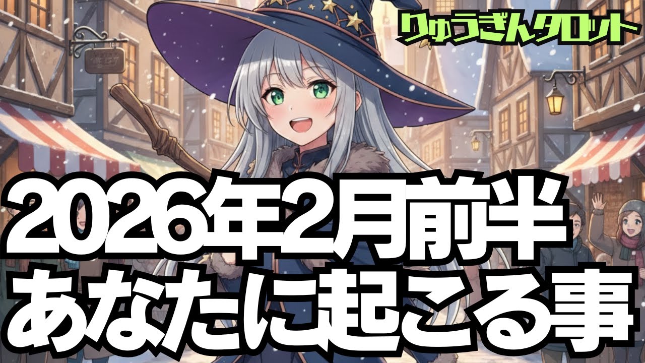 【緊急配信】2026年2月前半あなたに起こる事❣️大変化の時が来た😎その時、わたしは🌈タロットリーディング🍀