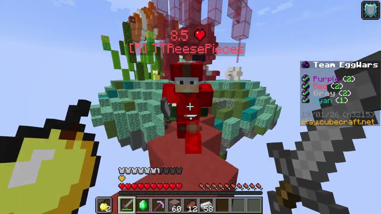NO ME TOQUEN LOS HUEVOS!! - MINECRAFT EGGWARS CUBECRAFT