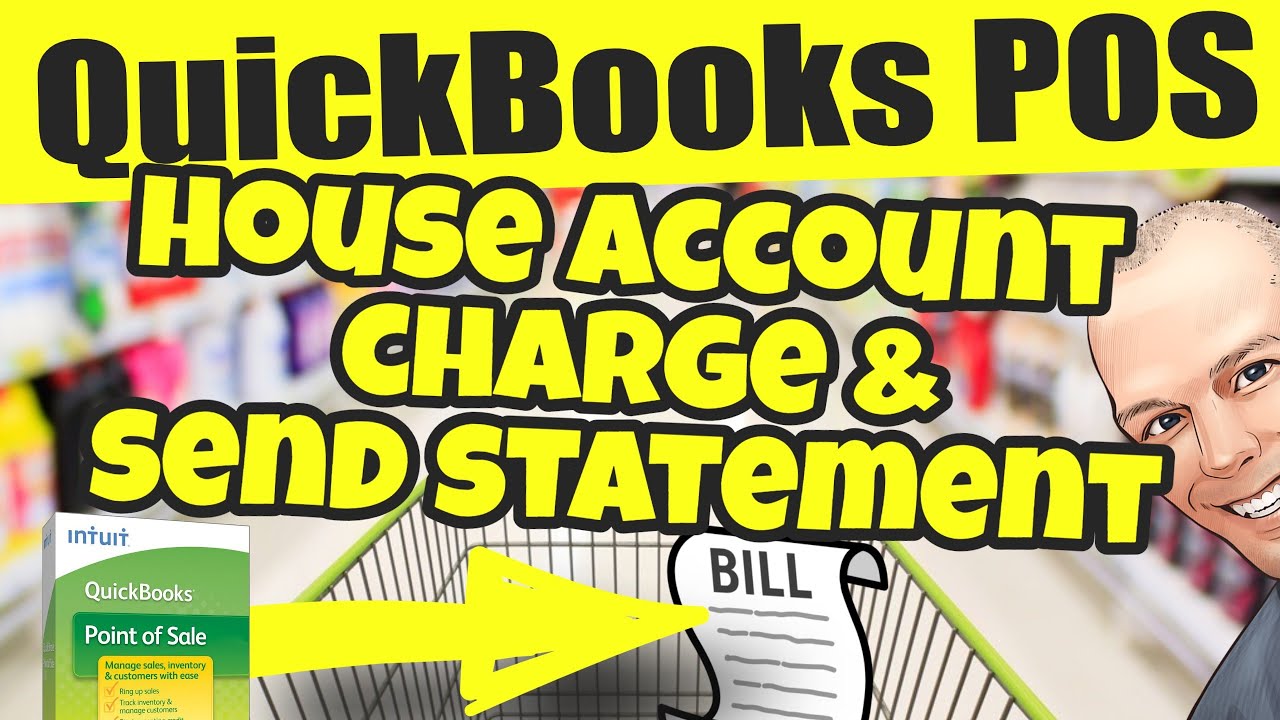 QuickBooks POS Charge To Account - House Accounts Tutorial - Make House Account Charge & Send