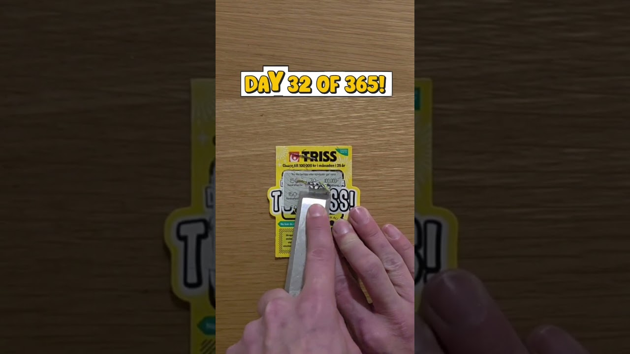 #Triss #Skraplott #Vinst #Storvinst #SvenskaSpel #Tur #LiveSkrap #Lotto #Jackpot #Pengar #Vinn