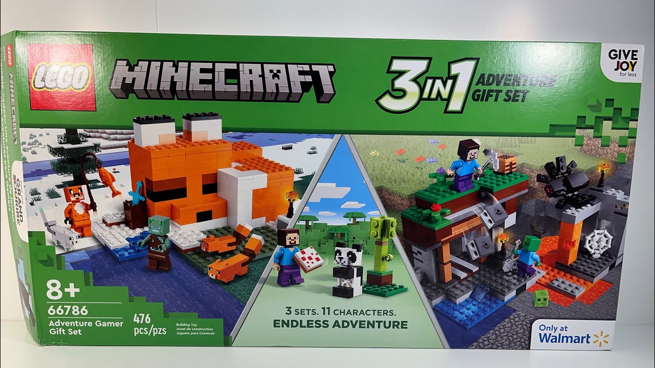 Lego Minecraft - Adventure Gamer Gift Set (Set 66786) Unboxing