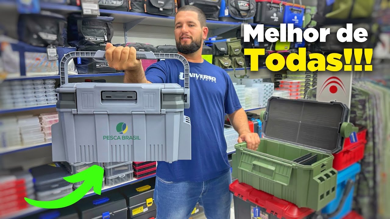A melhor CAIXA de PESCA para COLOCAR ISCAS ARTIFICIAÍS! Caixa Pesca Brasil mod: 452526